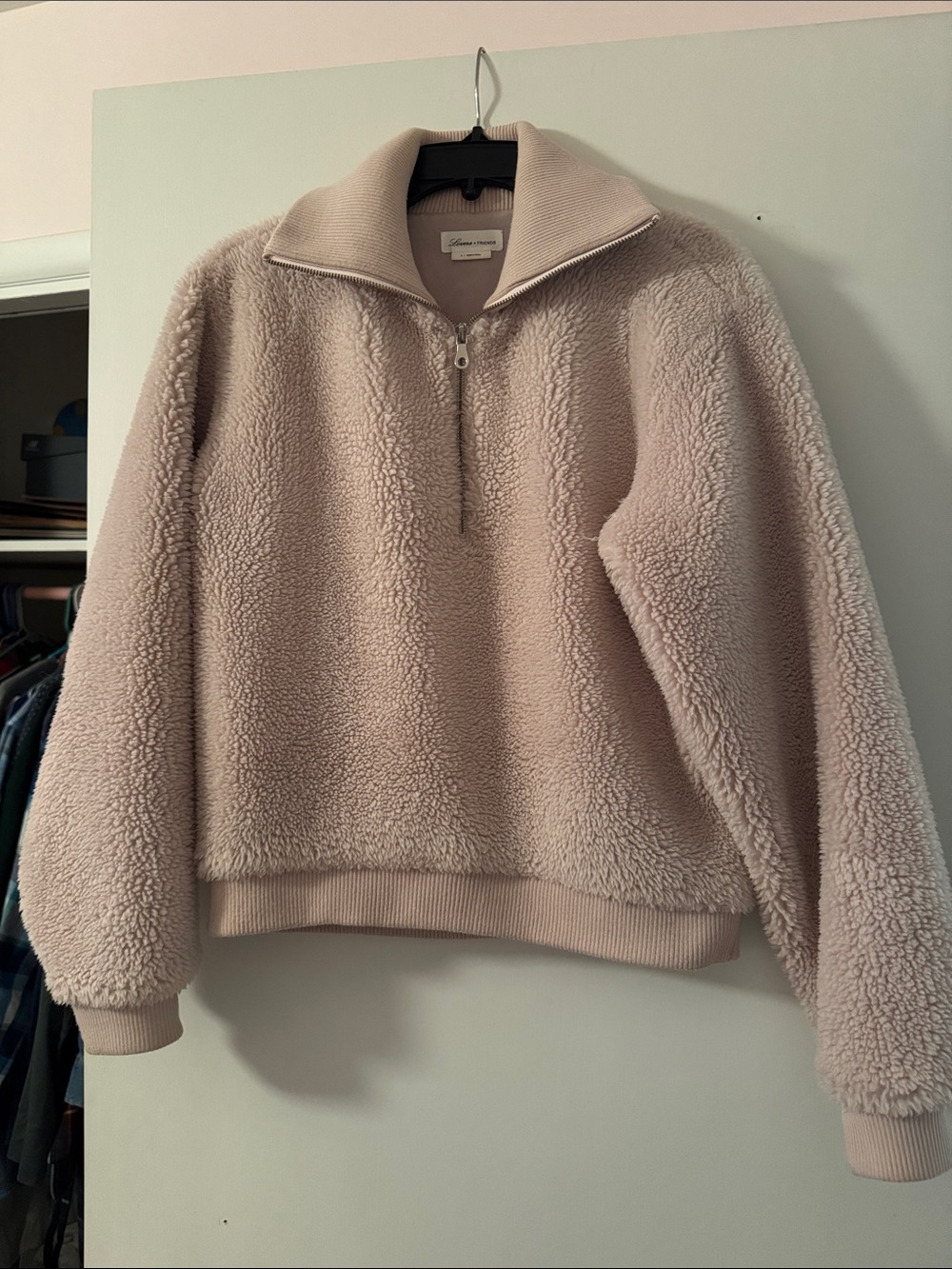 Lovers + Friends heavy fleece quarter zip